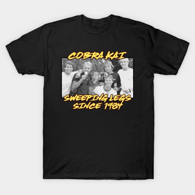 Cobra Kai Vintage Team (Miyagi)(1984) T-Shirt by finnyproductions